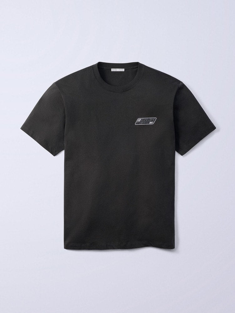 CKJK Tシャツ - ロゴバッジ リラックスTシャツ