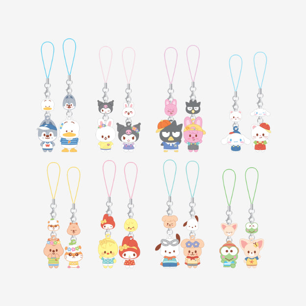 STRAYKIDS SKZOO X SANRIO CHARACTERS MINI FIGURE COUPLE KEYRING