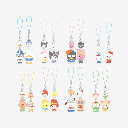 STRAYKIDS SKZOO X SANRIO CHARACTERS MINI FIGURE COUPLE KEYRING