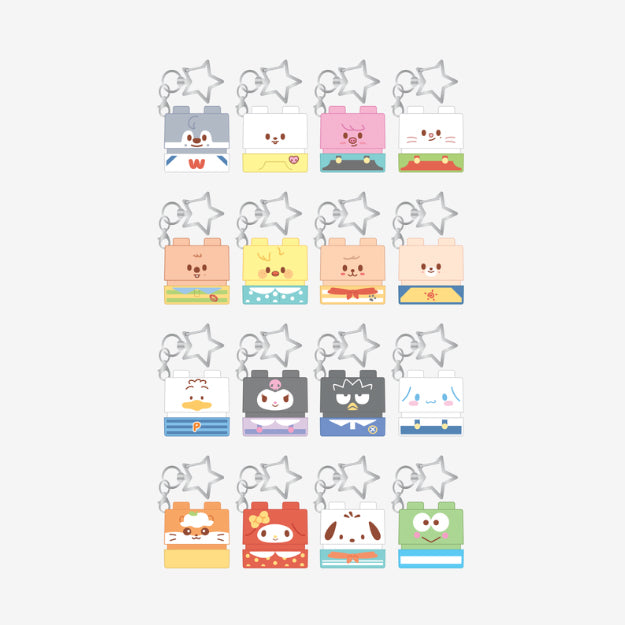 STRAYKIDS SKZOO X SANRIO CHARACTERS SECRET BLOCK STAMP (RANDOM)