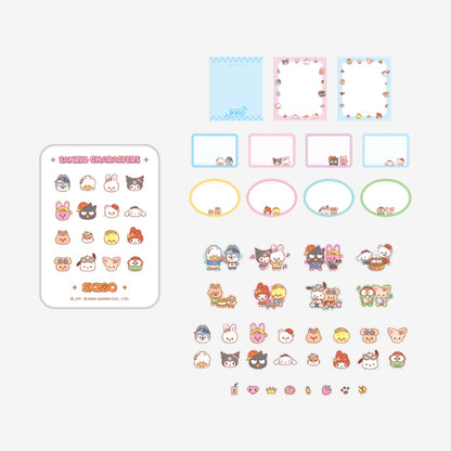 STRAYKIDS SKZOO X SANRIO CHARACTERS TIN CASE STICKY NOTE SET