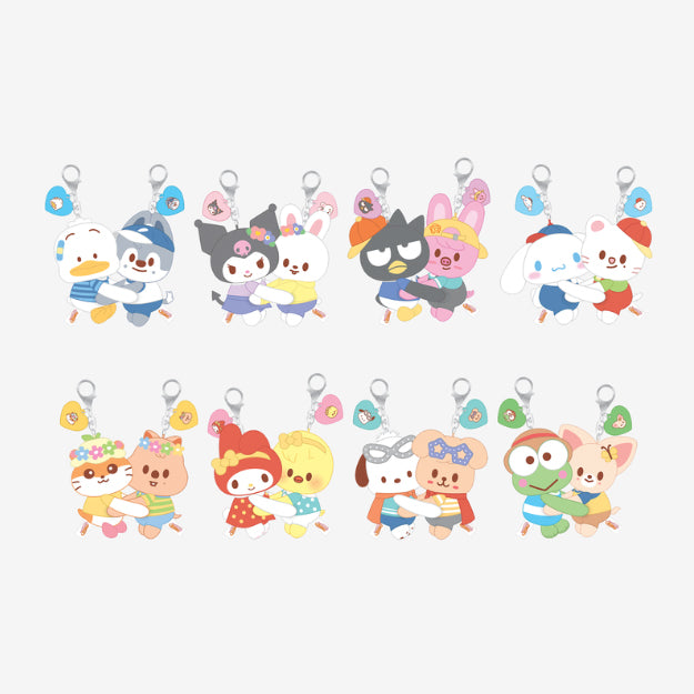 STRAYKIDS SKZOO X SANRIO CHARACTERS HUG PLUSH KEYRING