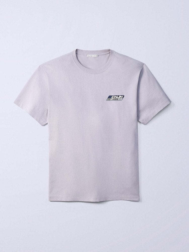 CKJK Tシャツ - ロゴバッジ リラックスTシャツ