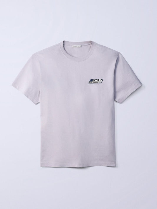 CKJK Tシャツ - ロゴバッジ リラックスTシャツ