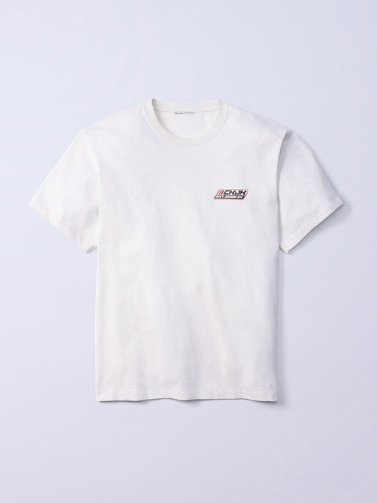 CKJK Tシャツ - ロゴバッジ リラックスTシャツ