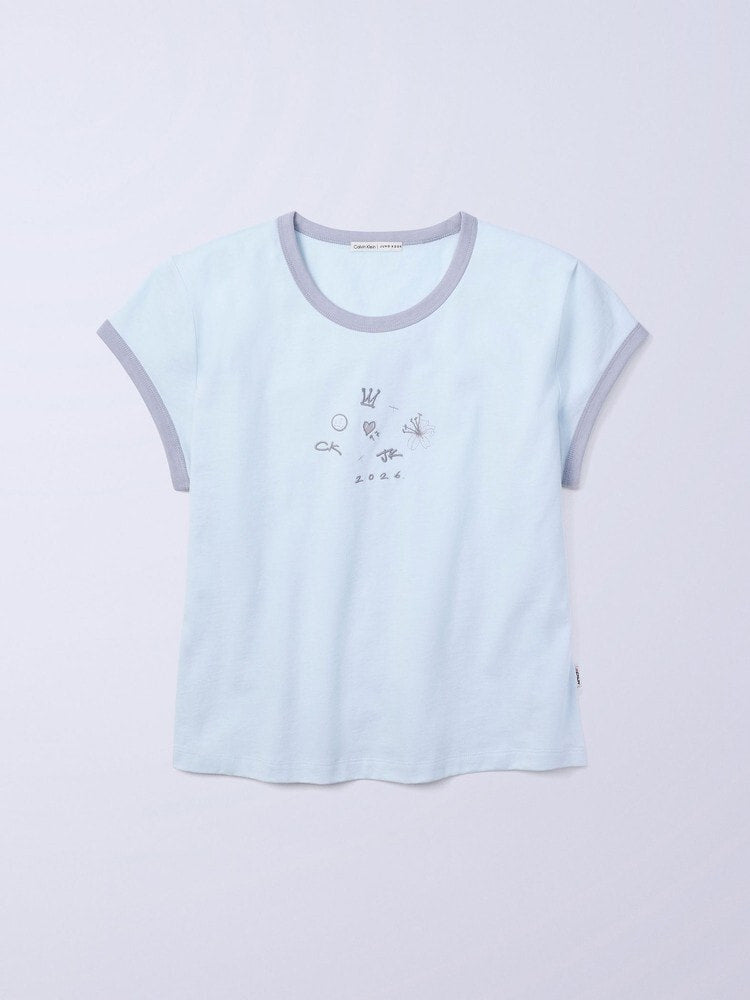 CKJK アイコンズグラフィック リンガーベビーT