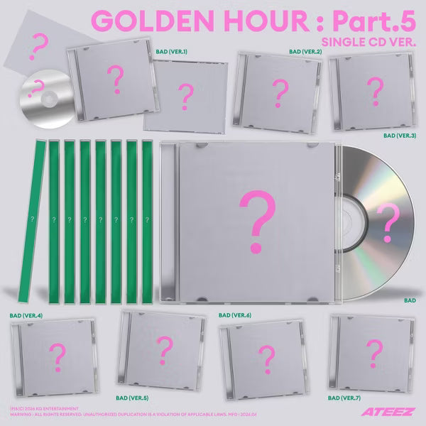 ATEEZ GOLDEN HOUR : PART5 BAD SINGLE アメリカ限定アルバム